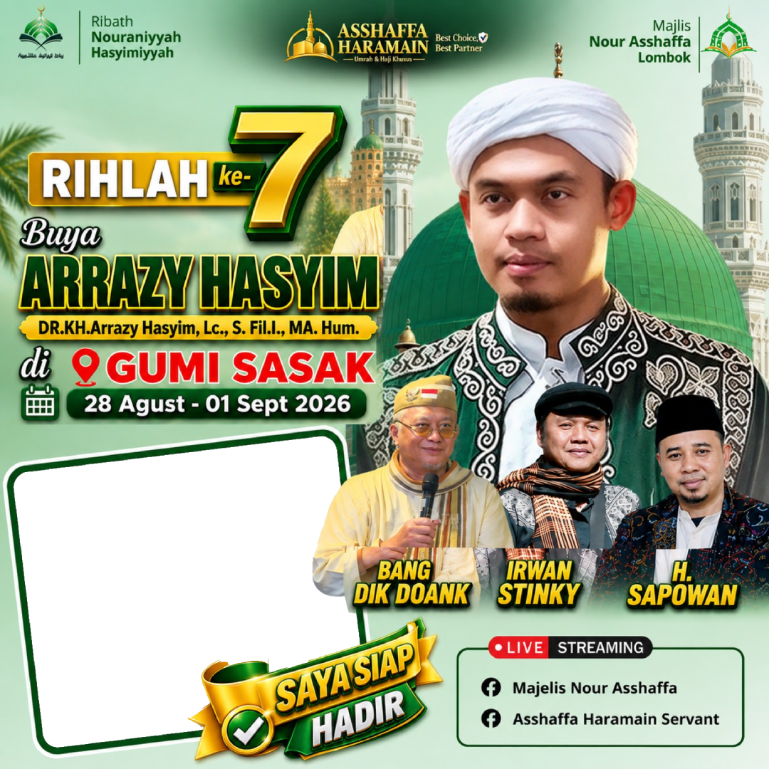 Twibbon Rihlah ke-7 Buya Asshaffa — Template 2
